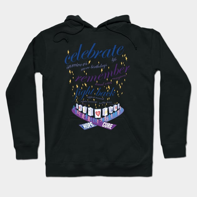 Fight Cancer - Relay for Life Luminaria II Hoodie by frankpepito